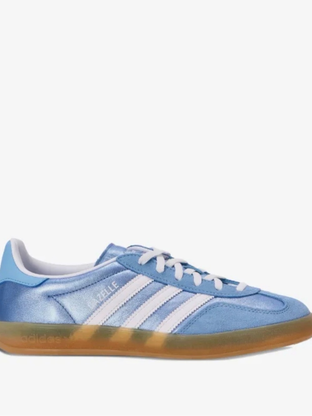 adidas Gazelle Sneakers in Light Blue with White Stripes